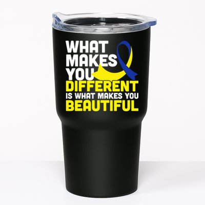 What Makes You Different Down Syndrome Awareness Tumbler