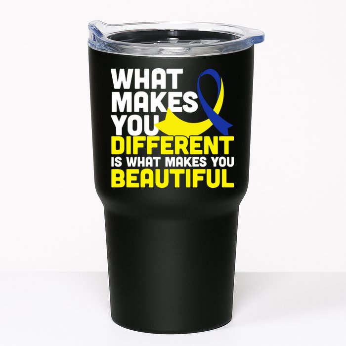 What Makes You Different Down Syndrome Awareness Tumbler