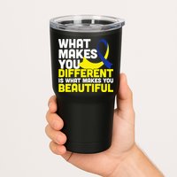 What Makes You Different Down Syndrome Awareness Tumbler