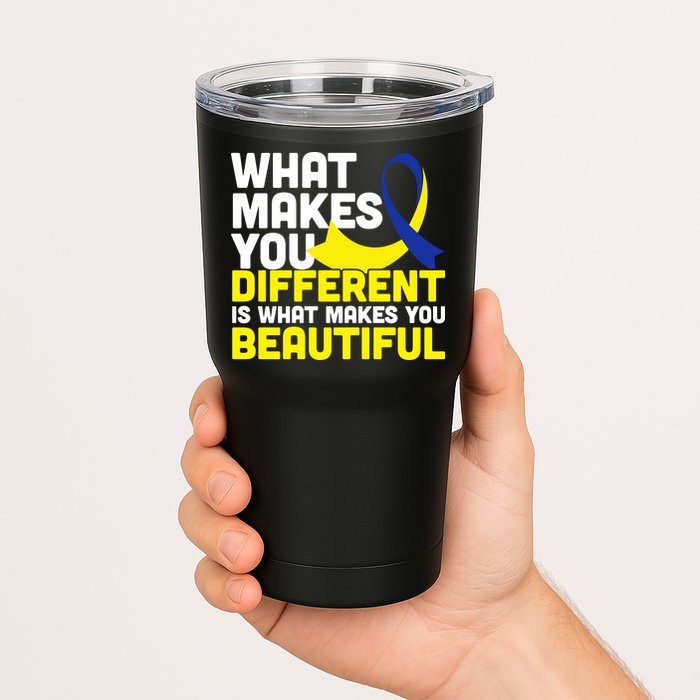 What Makes You Different Down Syndrome Awareness Tumbler