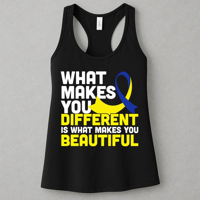 What Makes You Different Down Syndrome Awareness Womens Tank Top