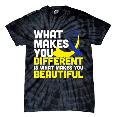 What Makes You Different Down Syndrome Awareness Tie-Dye T-Shirt
