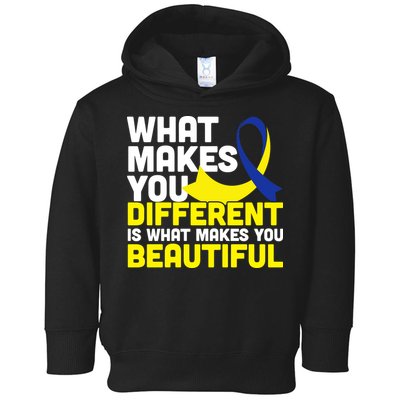 What Makes You Different Down Syndrome Awareness Toddler Hoodie
