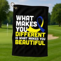 What Makes You Different Down Syndrome Awareness Golf Towel