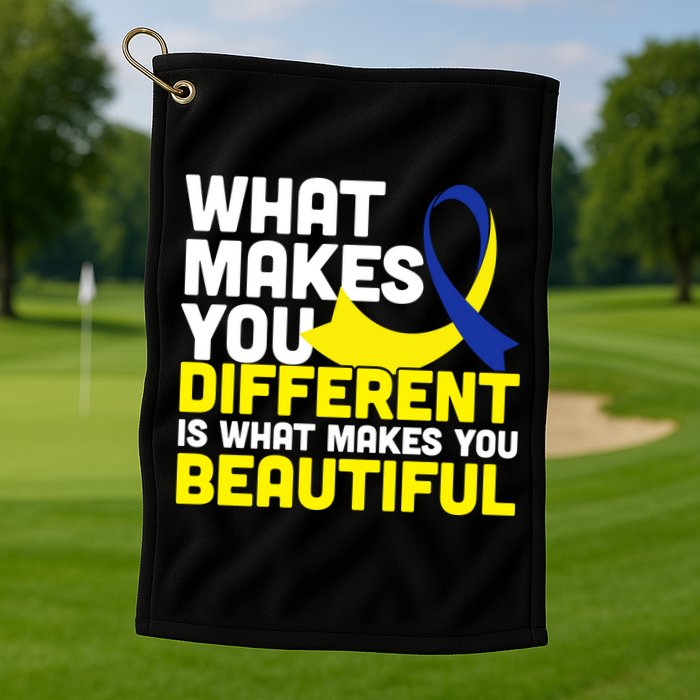 What Makes You Different Down Syndrome Awareness Golf Towel