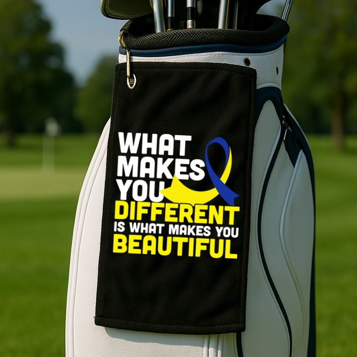 What Makes You Different Down Syndrome Awareness Golf Towel