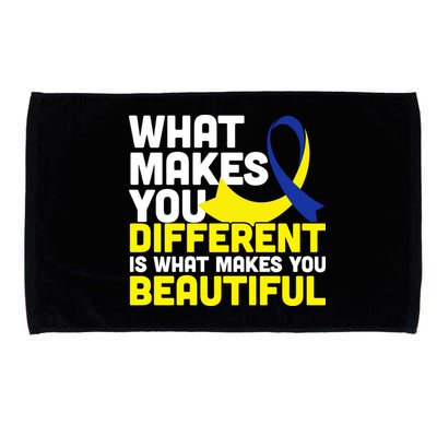 What Makes You Different Down Syndrome Awareness Microfiber Hand Towel