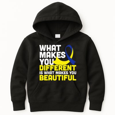 What Makes You Different Down Syndrome Awareness Kids Hoodie