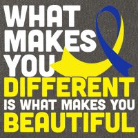 What Makes You Different Down Syndrome Awareness Cotton Canvas Backpack