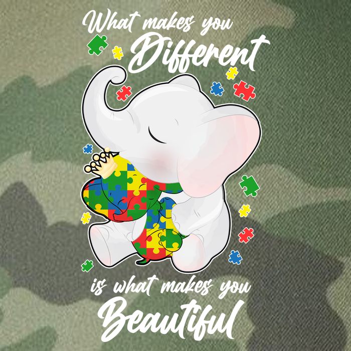 What Makes You Different Is What Makes You Beautiful Autism Legacy Tie Dye Trucker Hat