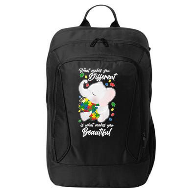 What Makes You Different Is What Makes You Beautiful Autism City Backpack