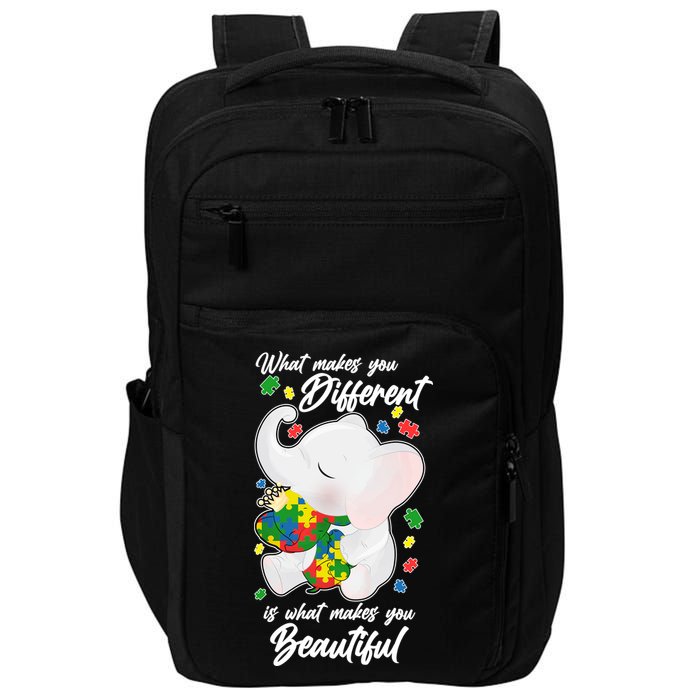 What Makes You Different Is What Makes You Beautiful Autism Impact Tech Backpack