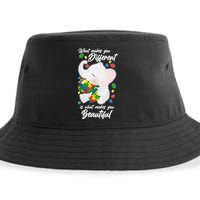 What Makes You Different Is What Makes You Beautiful Autism Sustainable Bucket Hat