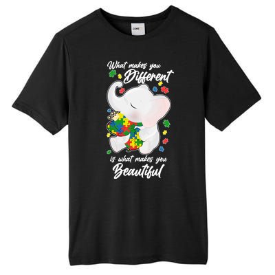 What Makes You Different Is What Makes You Beautiful Autism Tall Fusion ChromaSoft Performance T-Shirt