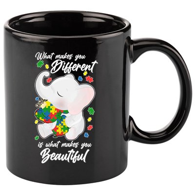 What Makes You Different Is What Makes You Beautiful Autism 11oz C Handle Ceramic Mug