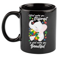 What Makes You Different Is What Makes You Beautiful Autism 11oz C Handle Ceramic Mug