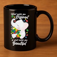 What Makes You Different Is What Makes You Beautiful Autism 11oz C Handle Ceramic Mug