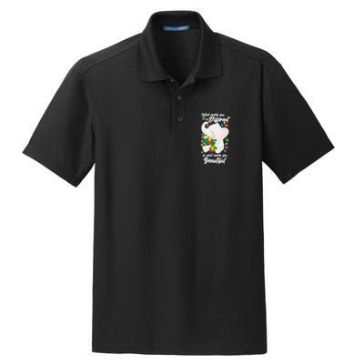 What Makes You Different Is What Makes You Beautiful Autism Dry Zone Grid Polo