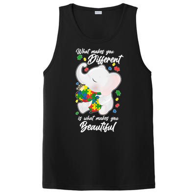 What Makes You Different Is What Makes You Beautiful Autism PosiCharge Competitor Tank