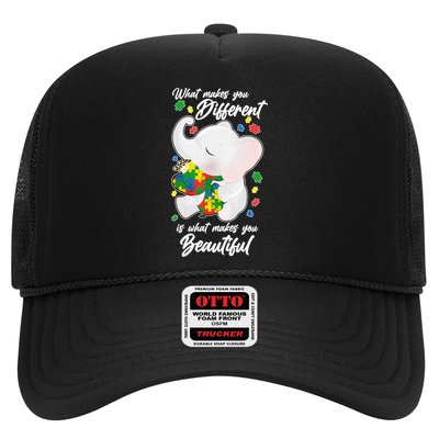 What Makes You Different Is What Makes You Beautiful Autism Trucker Hat