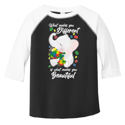What Makes You Different Is What Makes You Beautiful Autism Toddler Fine Jersey T-Shirt