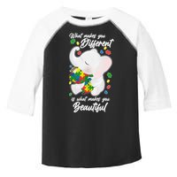 What Makes You Different Is What Makes You Beautiful Autism Toddler Fine Jersey T-Shirt