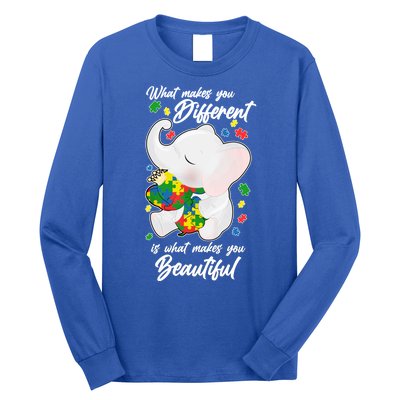 What Makes You Different Is What Makes You Beautiful Autism Long Sleeve Shirt