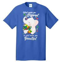 What Makes You Different Is What Makes You Beautiful Autism Tall T-Shirt