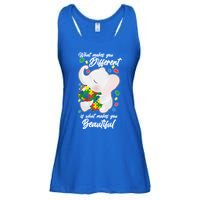 What Makes You Different Is What Makes You Beautiful Autism Ladies Essential Flowy Tank