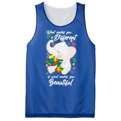 What Makes You Different Is What Makes You Beautiful Autism Mesh Reversible Basketball Jersey Tank