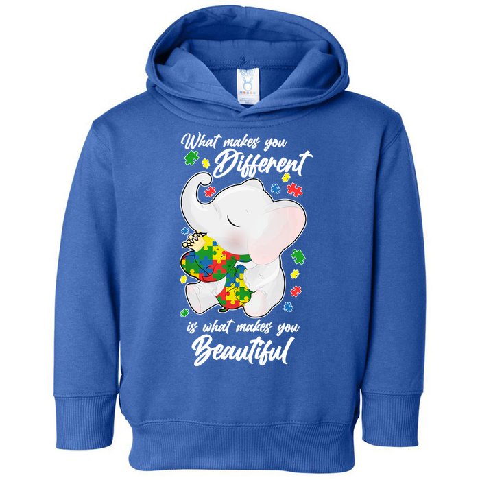What Makes You Different Is What Makes You Beautiful Autism Toddler Hoodie