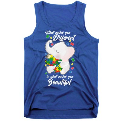 What Makes You Different Is What Makes You Beautiful Autism Tank Top