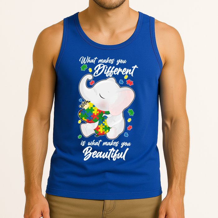 What Makes You Different Is What Makes You Beautiful Autism Tank Top