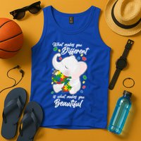 What Makes You Different Is What Makes You Beautiful Autism Tank Top