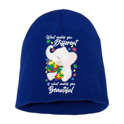 What Makes You Different Is What Makes You Beautiful Autism Short Acrylic Beanie