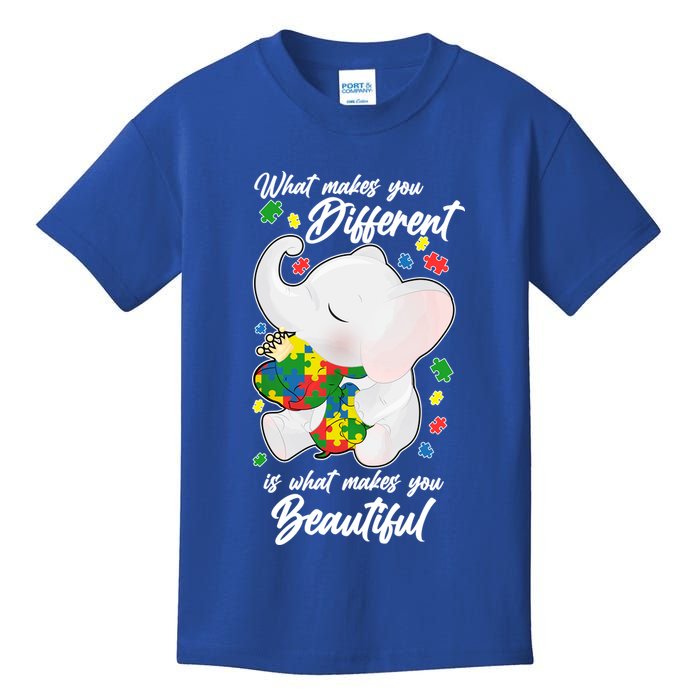 What Makes You Different Is What Makes You Beautiful Autism Kids T-Shirt