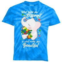 What Makes You Different Is What Makes You Beautiful Autism Kids Tie-Dye T-Shirt