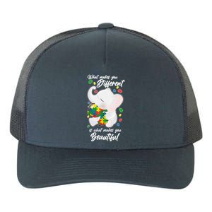 What Makes You Different Is What Makes You Beautiful Autism Yupoong Adult 5-Panel Trucker Hat