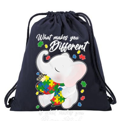 What Makes You Different Is What Makes You Beautiful Autism Drawstring Bag