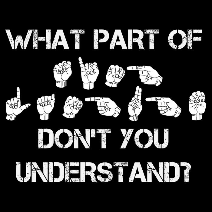 What Part Of Silent Language Don't You Understand Cooling Performance Long Sleeve Crew