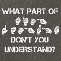 What Part Of Silent Language Don't You Understand Cotton Canvas Backpack