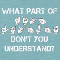 What Part Of Silent Language Don't You Understand Sueded Cloud Jersey T-Shirt