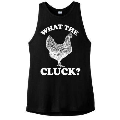 What the Cluck? Funny Chicken Ladies PosiCharge Tri-Blend Wicking Tank