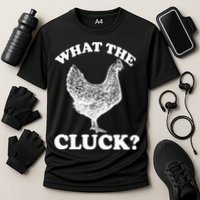 What the Cluck? Funny Chicken Cooling Performance Crew T-Shirt