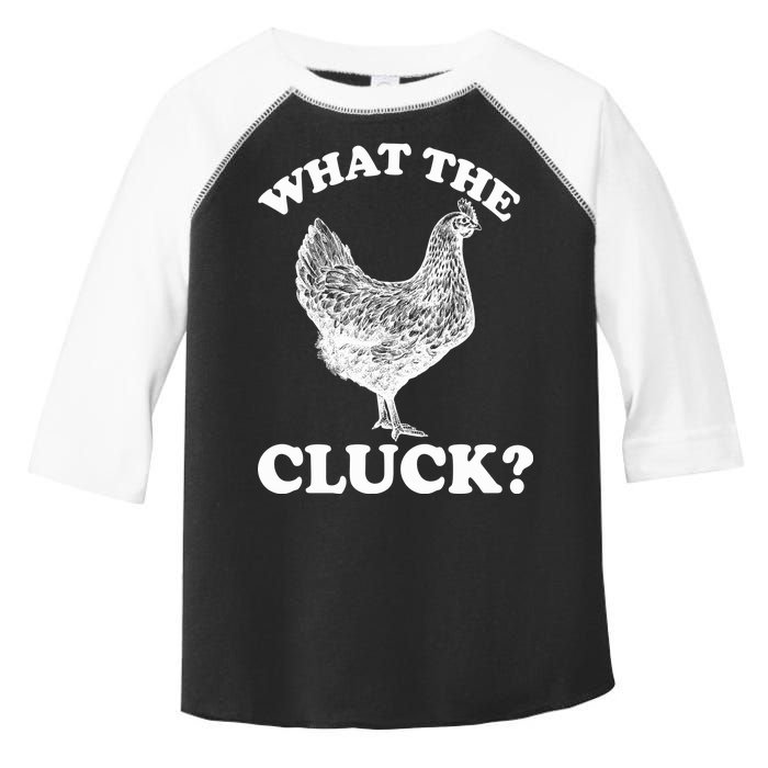 What the Cluck? Funny Chicken Toddler Fine Jersey T-Shirt