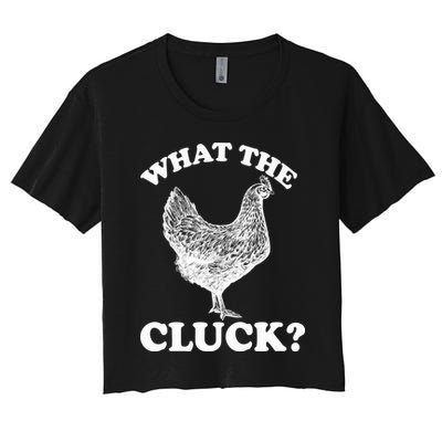 What the Cluck? Funny Chicken Crop Top
