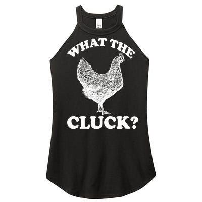 What the Cluck? Funny Chicken Women’s Perfect Tri Rocker Tank