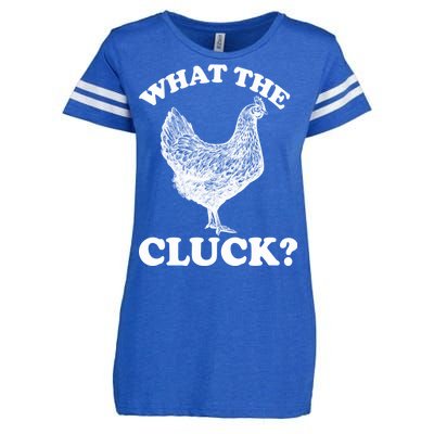 What the Cluck? Funny Chicken Enza Ladies Jersey Football T-Shirt