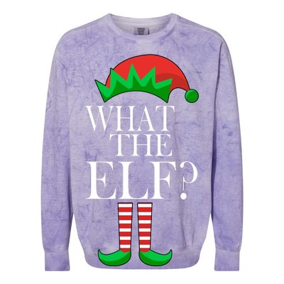 What The Elf Funny Family Matching Christmas Colorblast Crewneck Sweatshirt