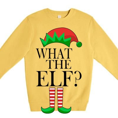 What The Elf Funny Family Matching Christmas Premium Crewneck Sweatshirt